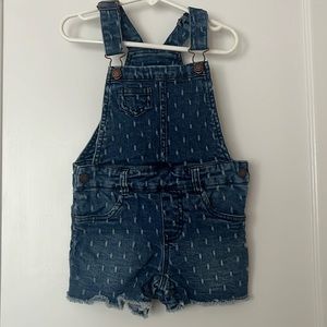 Genuine Kids OshKosh Denim Overall Shorts 4T Girls